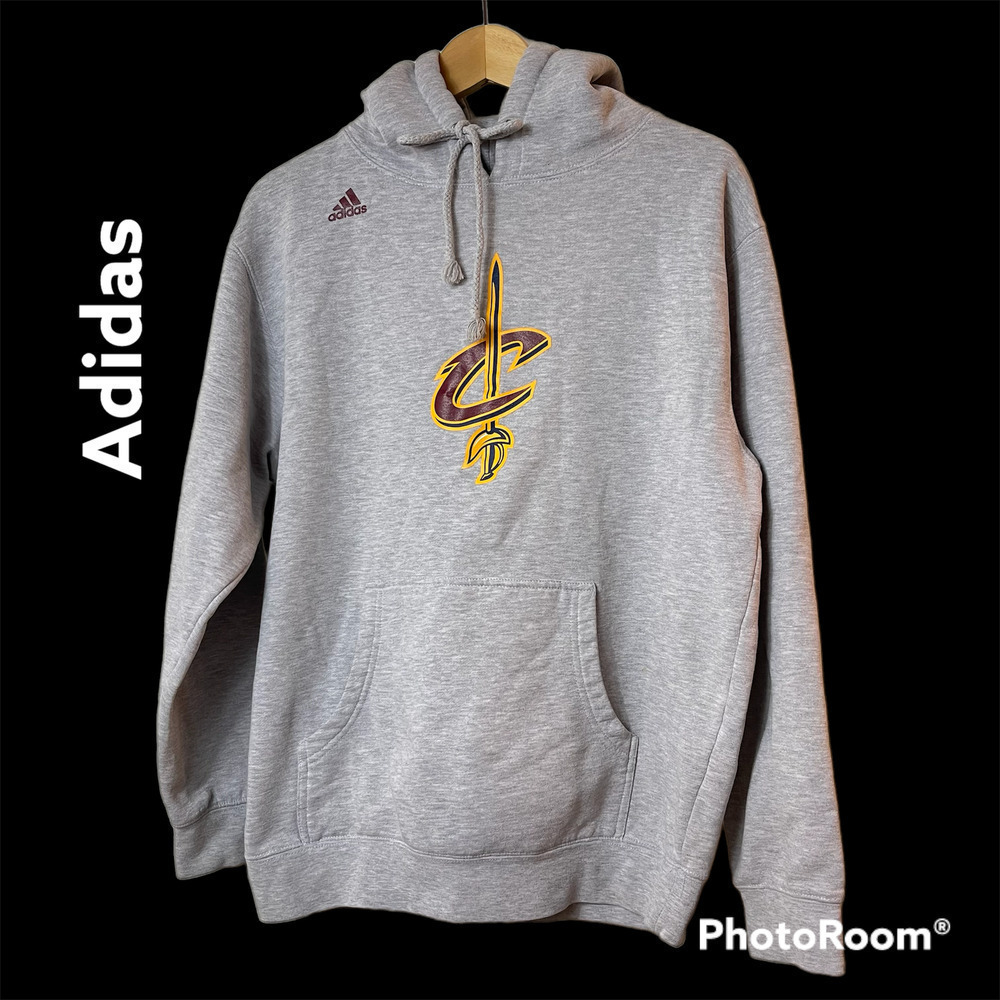 Adidas NBA Cavalier James 23 Men's Hoodie Gray Size Small